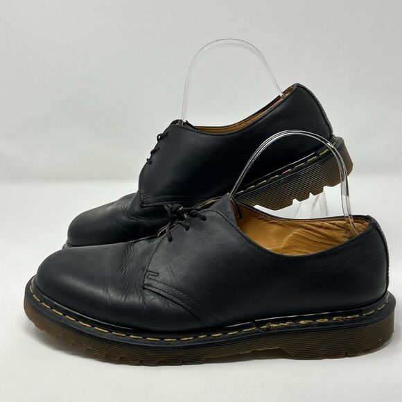 Dr. Martens 1461 Made in England Black Leather Gibson Oxford Shoes Men’s 8 main image 12